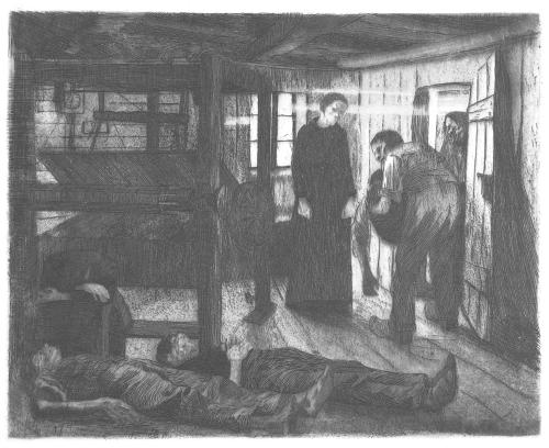 The Ending, etching, 1897 by Kthe Kollwitz