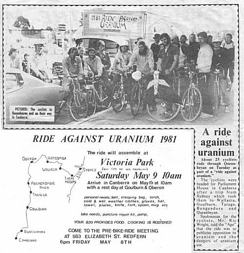 Photo: Queanbeyan Age article on bike ride and Route map