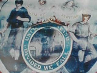 Banner portion: Manchester Unity Independent Order of Oddfellows, Paterson, NSW