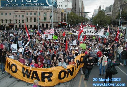 March at Flinders St