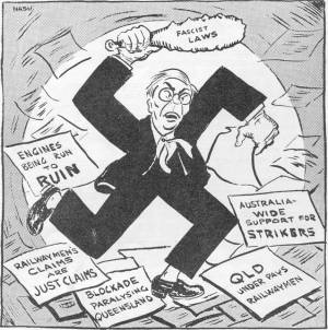 Cartoon: 'Fascist Frenzy'