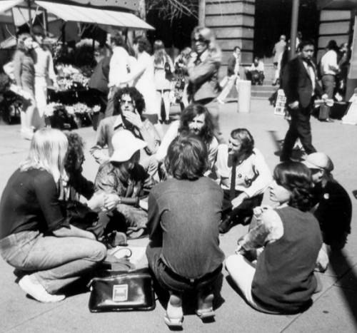 Sit down protest in Martin Place